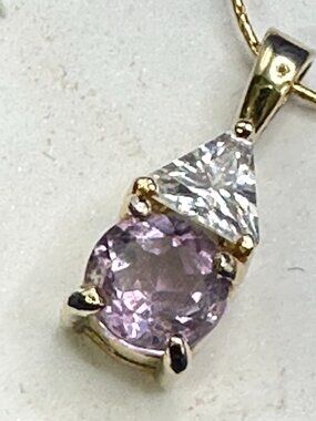 JC Jewelry Concepts Gold-Plated Amethyst Pendant Necklace